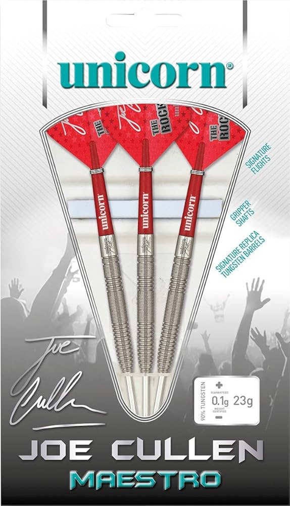 Unicorn Darts Joe Cullen Maestro 90 Percent Tungsten Steel